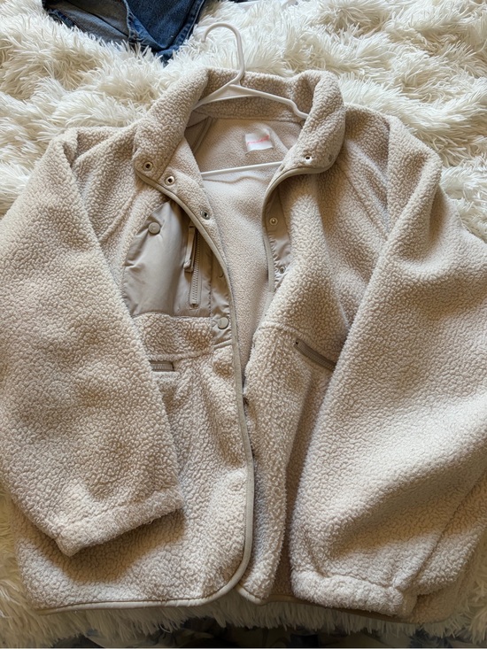 Free People Jackets & Blazers - Free People Cream Teddy Sherpa Jacket